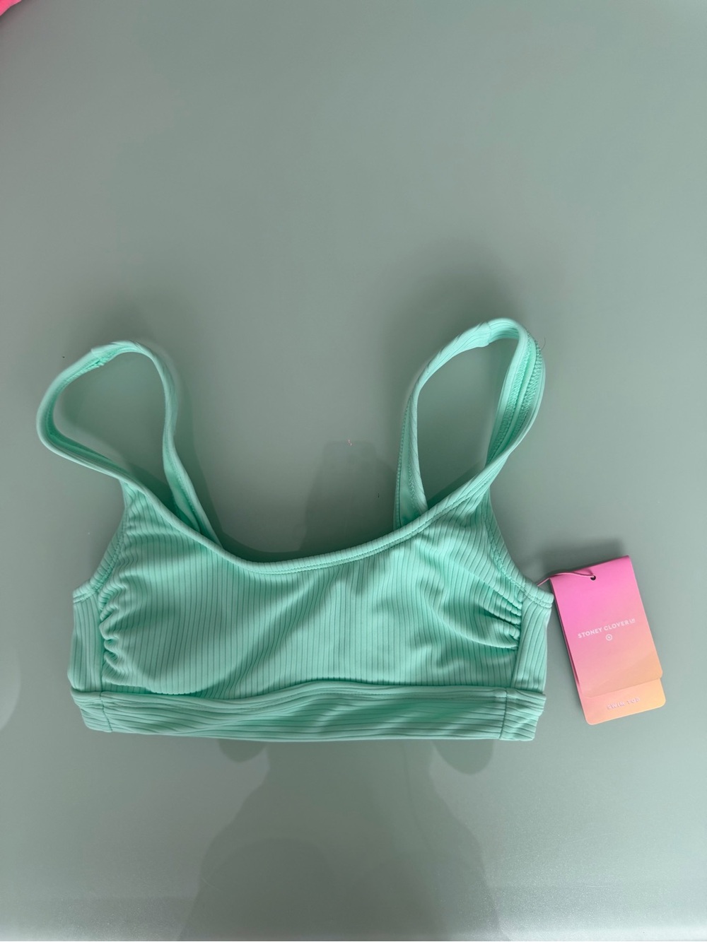 Stoney Clover Lane Mint Ribbed Swim Top